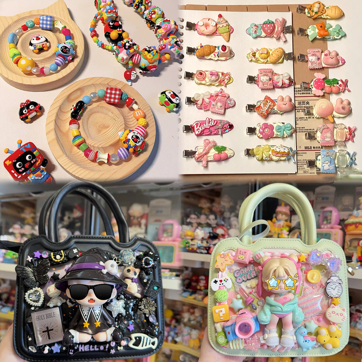 Acrylic beads and accessories - open in live broadcast