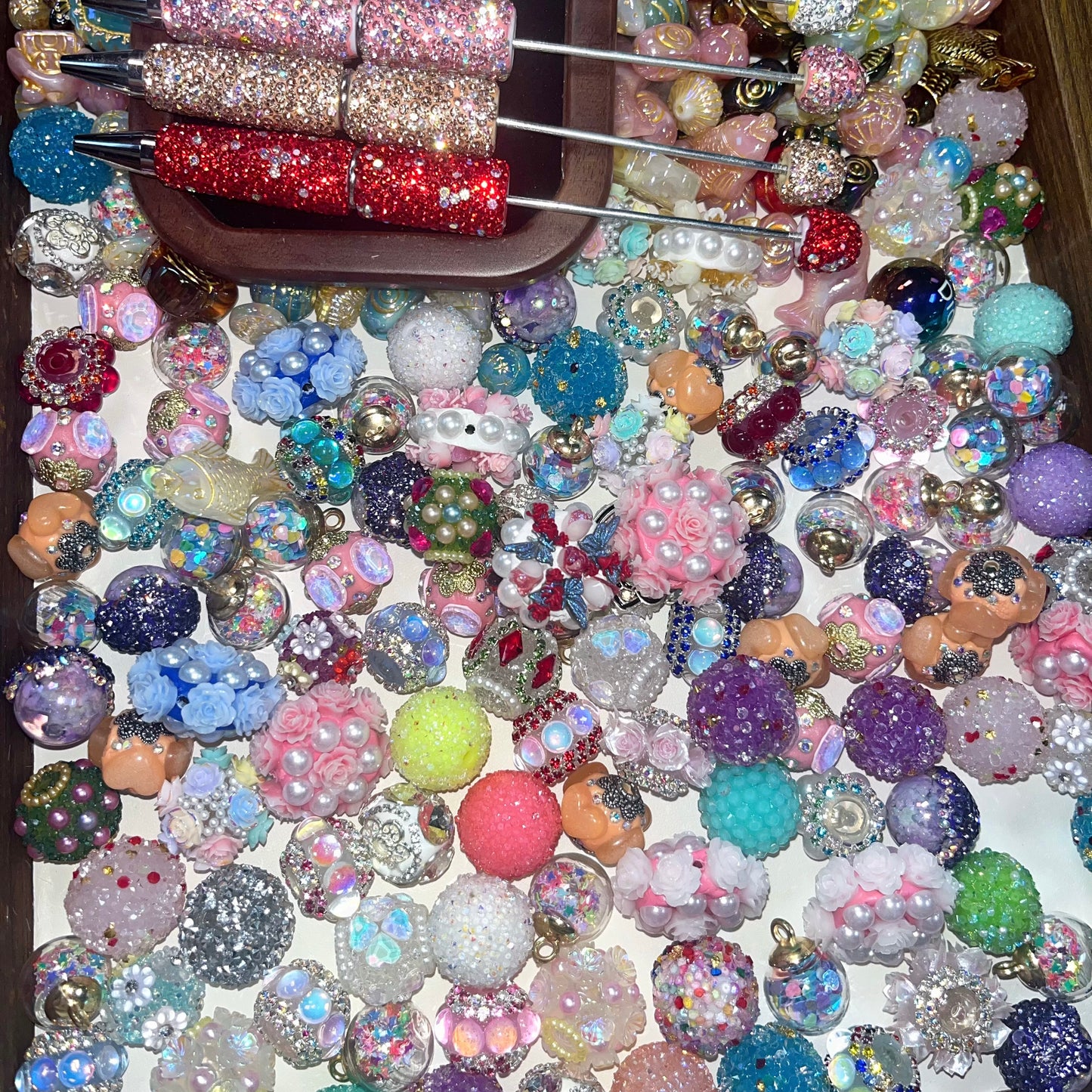 🔥Gorgeous beads. DIY phone chain beaded pen - open in live broadcast