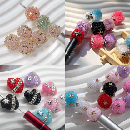 🔥Gorgeous beads. DIY phone chain beaded pen - open in live broadcast