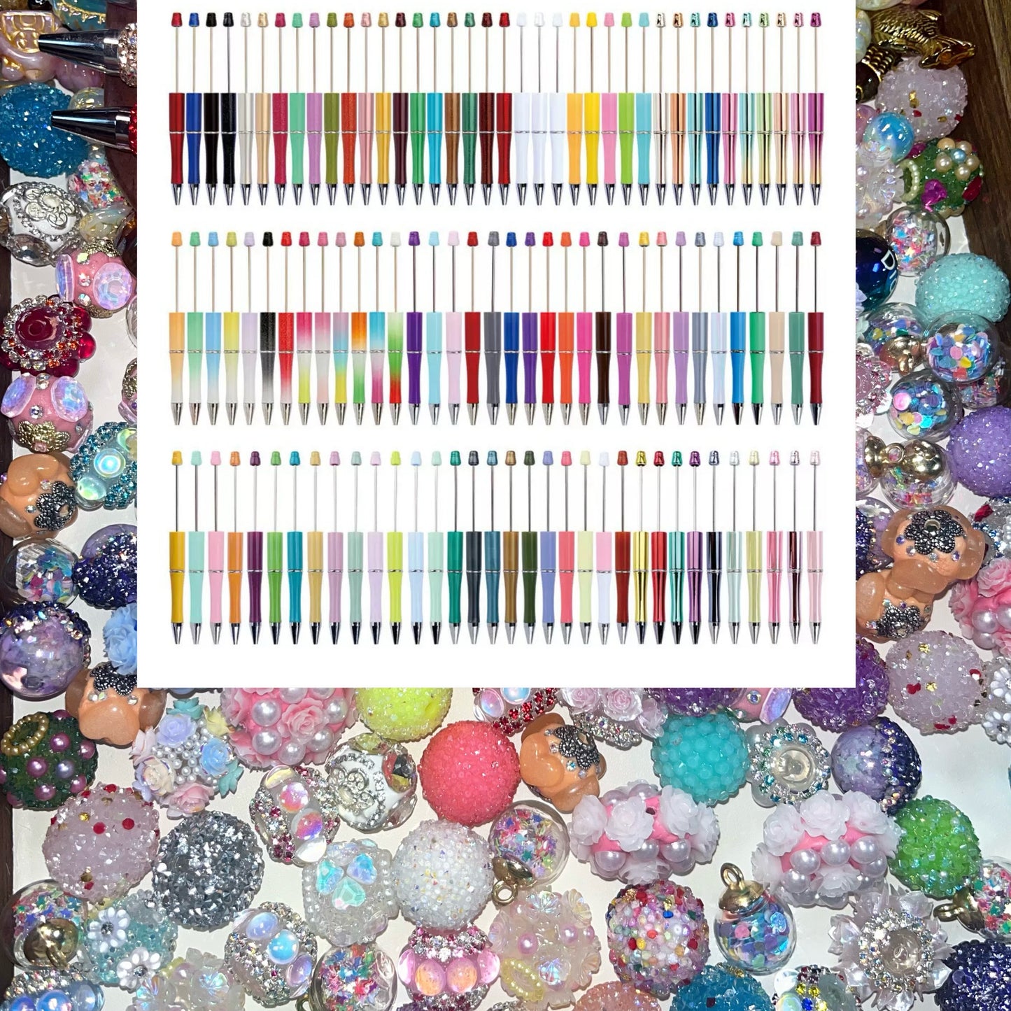 🔥Gorgeous beads. DIY phone chain beaded pen - open in live broadcast