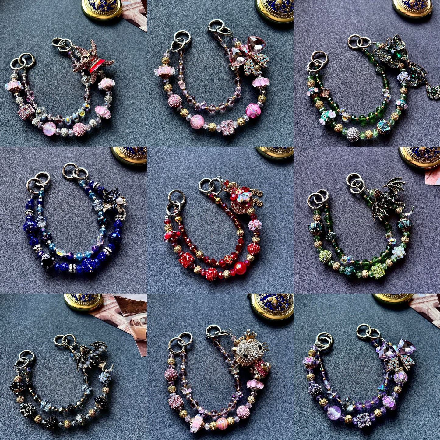 Hot sale DIY gorgeous. Luxury accessories. Suitable for beaded pens. Mobile phone chains - open in live broadcast